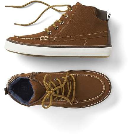 Faux leather worker boot