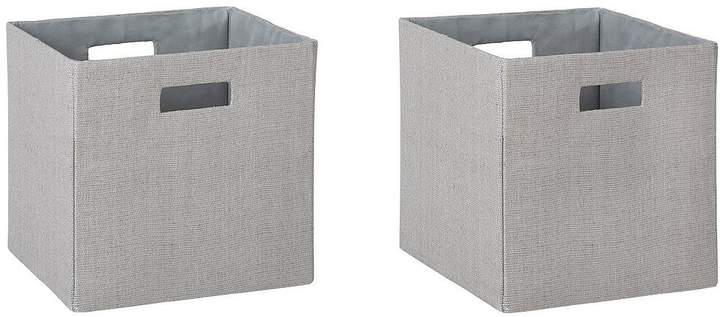 Paperloom Folding Storage Cubes - Set Of 2