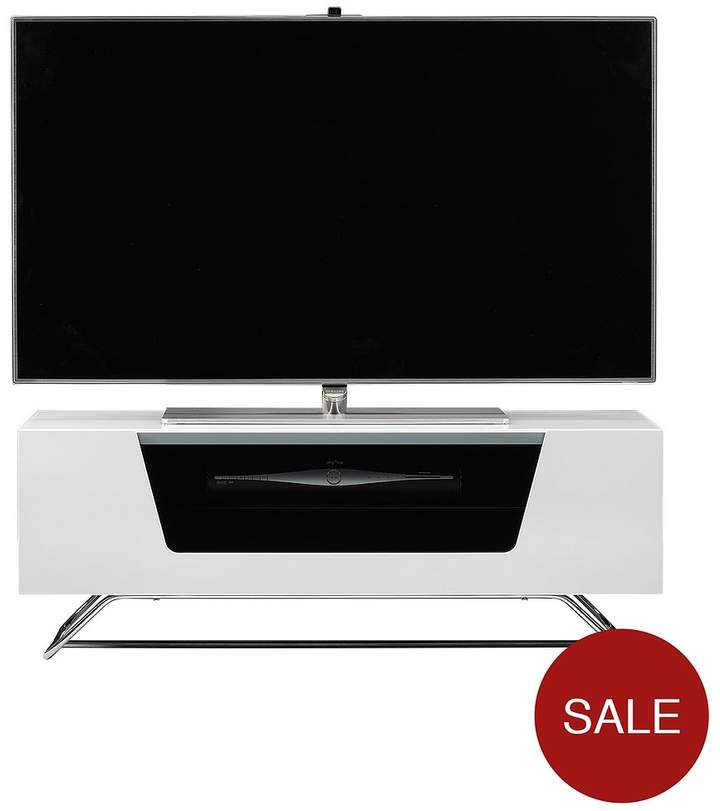 Chromium TV Stand - Fits Up To 50 Inch TV - White