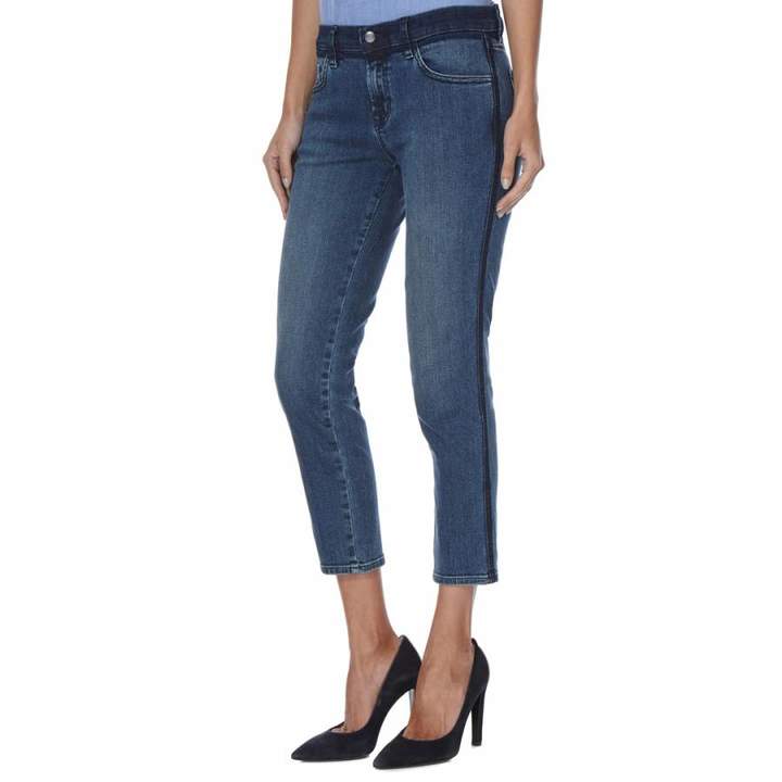 Point Blank Blue Sadey Mid Rise Straight Jeans
