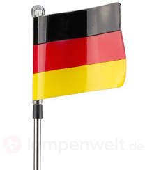 Solar-Dekoleuchte Deutschlandflagge mit Erdspieß