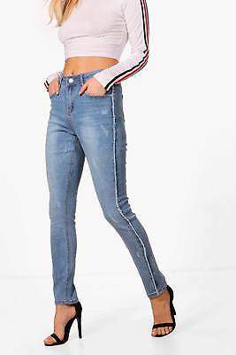 Katya Frayed Seam Skinny Jeans