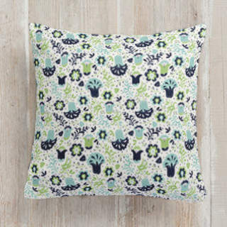 Bell Floral Square Pillow