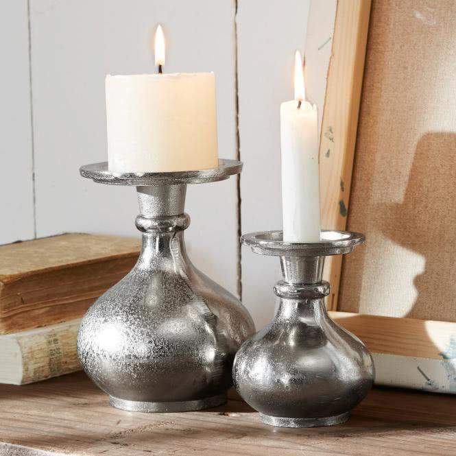 LOBERON Kerzenständer 2er Set Luela
