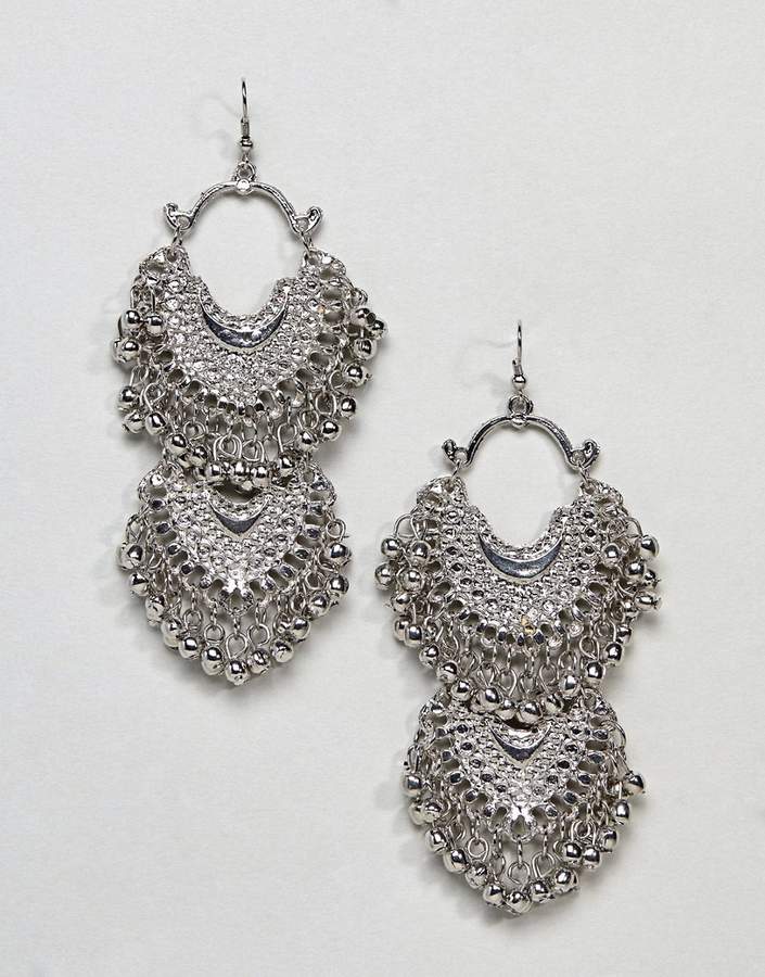 DESIGN Burnished Bead Drop Earrings