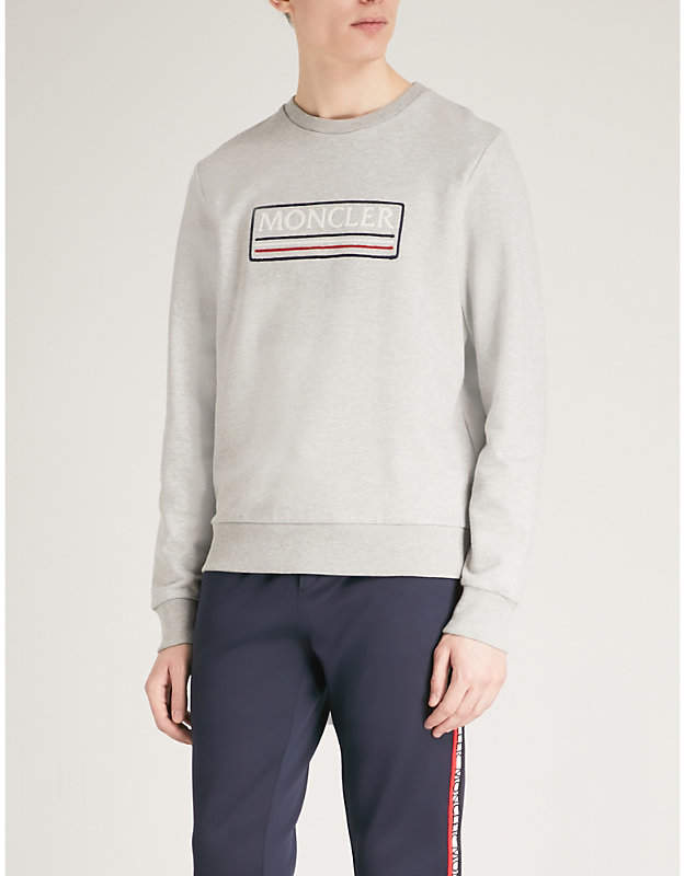 Logo-embroidered cotton-jersey sweatshirt