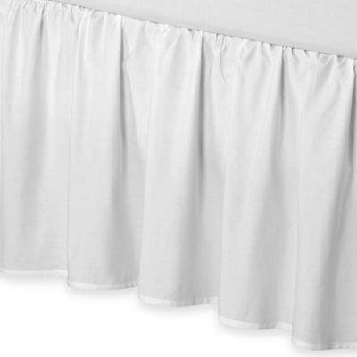 smoothweave 21-Inch Ruffled Twin Bed Skirt in White