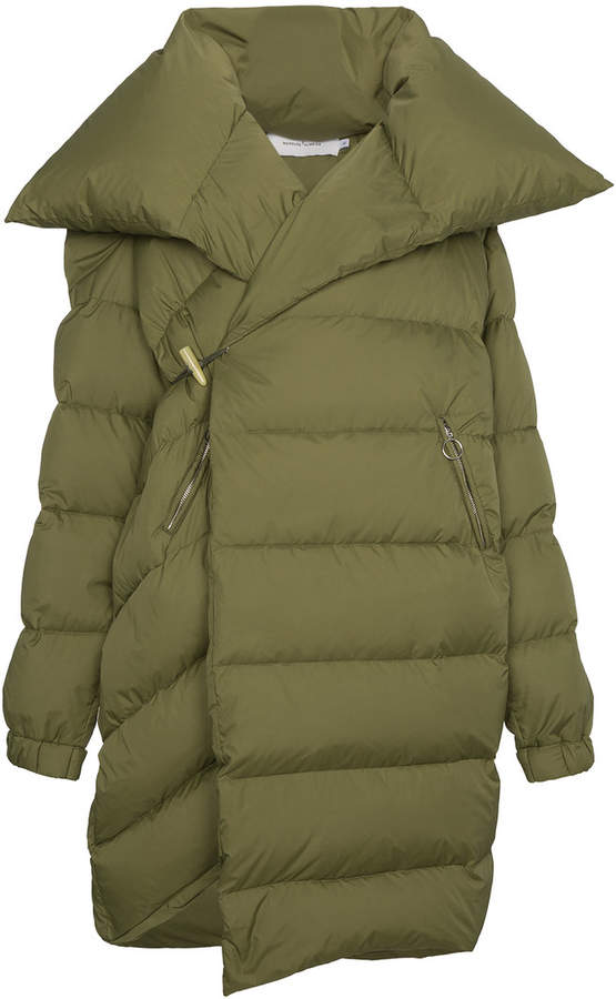 Marques'almeida Daunenmantel mit asymmetrischem Saum