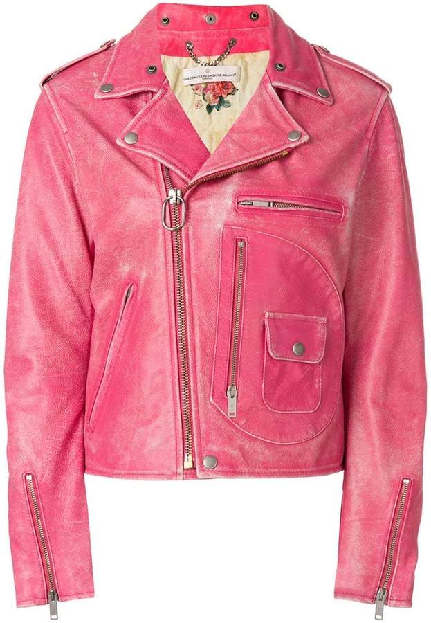 off-center zipped jacket