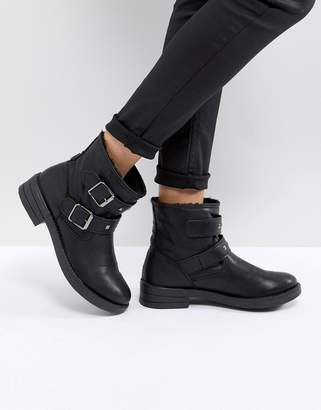 womens ankle biker boots uk