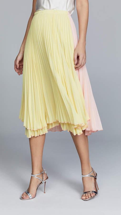 Loyd/Ford Pleated Two Tone Skirt