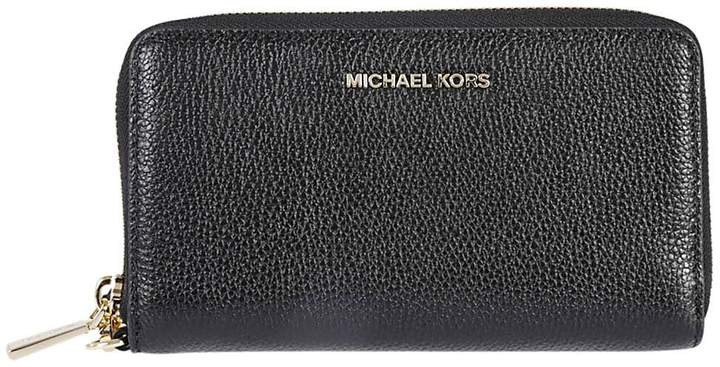 Michael Kors Mercer Zip Around Wallet - NERO/ORO - STYLE