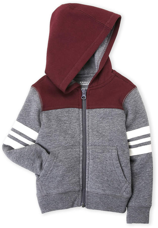 French Toast (Toddler Boys) Color Block Zip-Up Hoodie