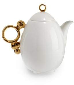 Prouna Geometrica Gold Rim Teapot