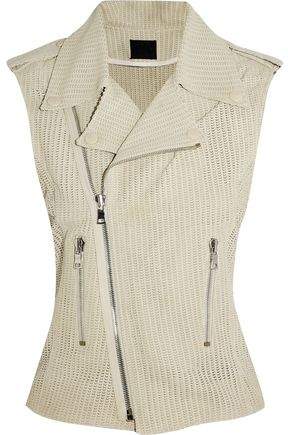 Perforated Leather Gilet