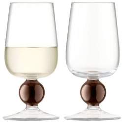 Set of Two Oro White Wine Glasses