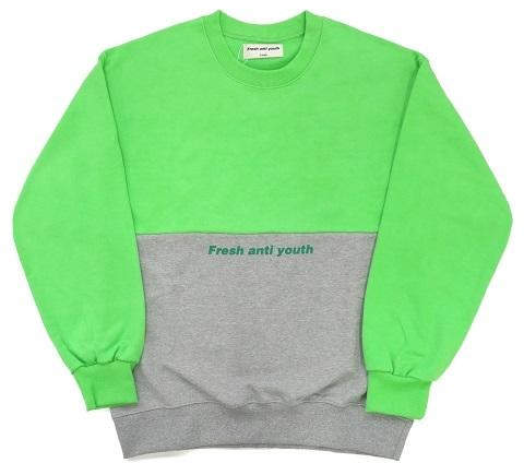 [UNISEX] Half Sweatshirt - Neon Green