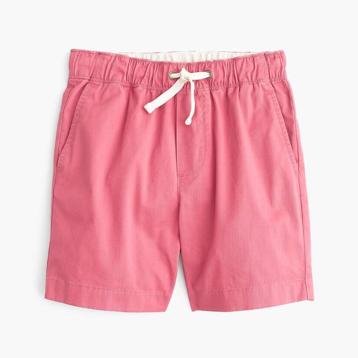 Boys' stretch dock short in lightweight chino