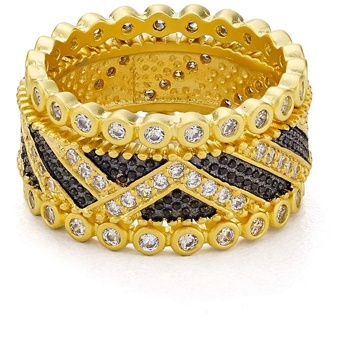 Ornamental Stack Rings, Set of 3