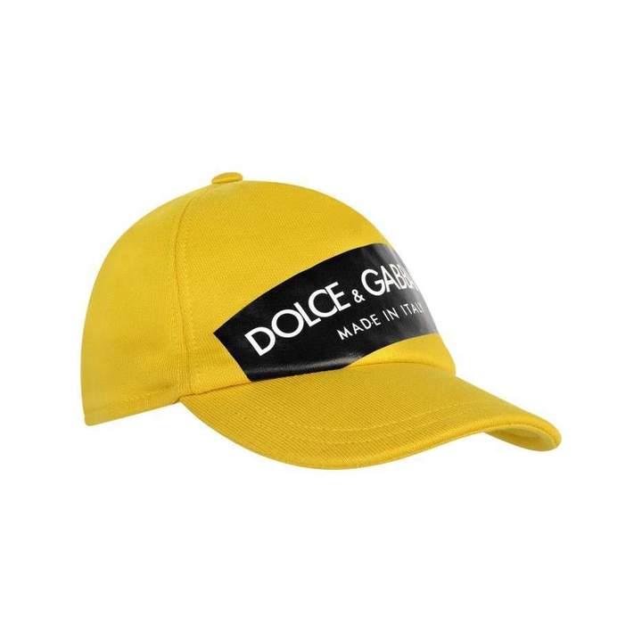 Dolce & GabbanaBoys Yellow Branded Cap