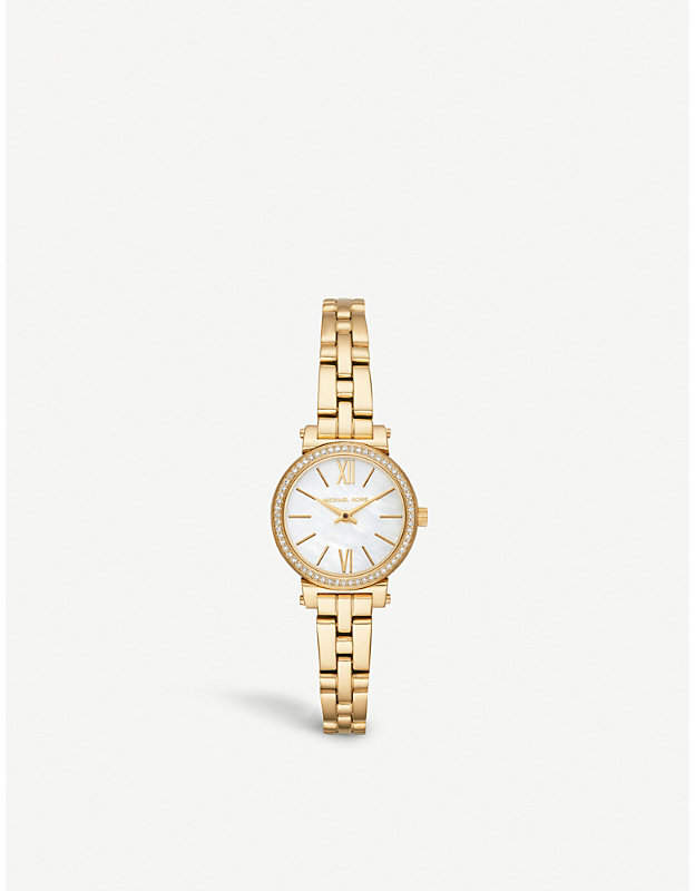 MK3833 Sofie yellow gold-toned stainless steel watch