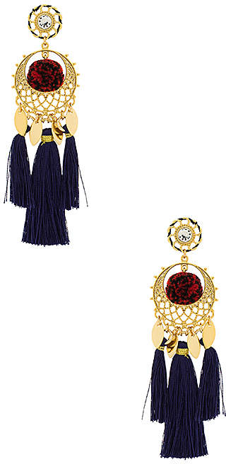 Tassel and Pom Earrings