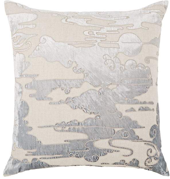 Kevin O'Brien Velvet-Appliquéd Linen Pillow