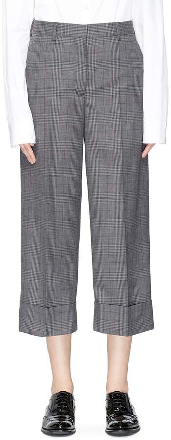 Gingham check suiting culottes