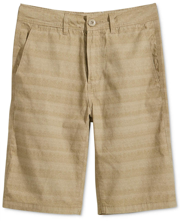 Univibe Weston Striped Cotton Shorts, Big Boys