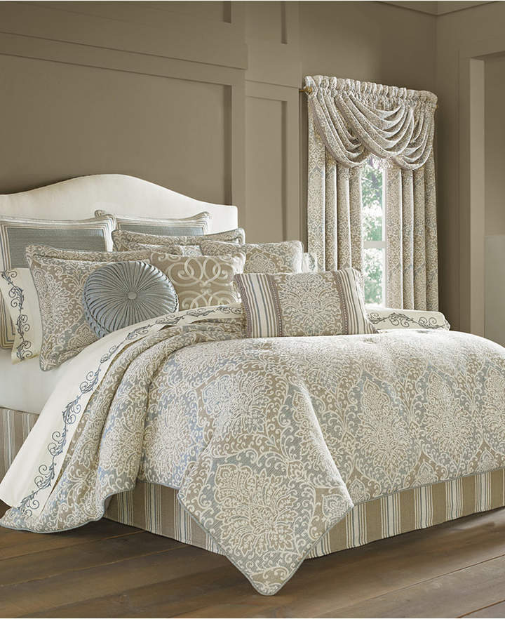 Romano Ice Blue 4-Pc. Queen Comforter Set Bedding