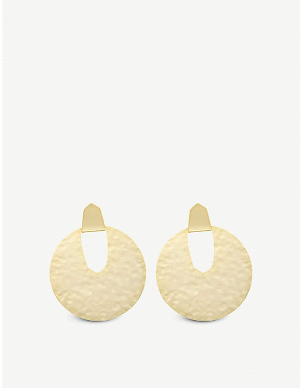 Diane 14ct gold-plated earrings