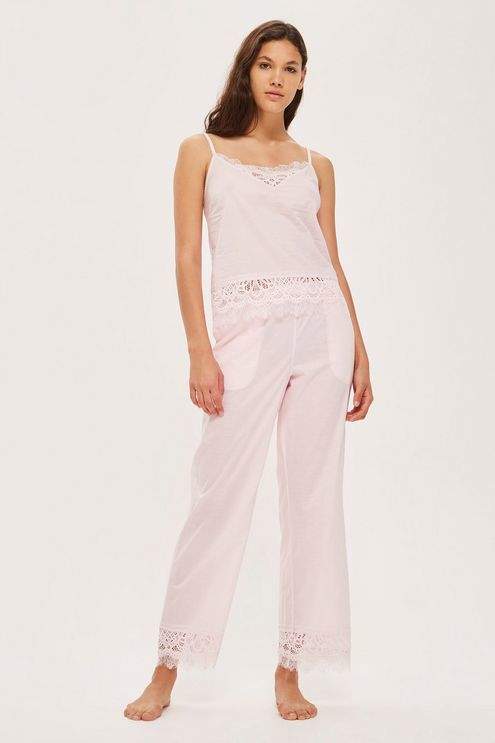 Premium cotton and lace trousers
