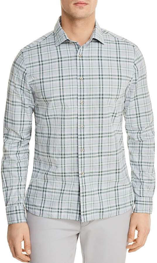 The Men's Store At Bloomingdale's The Men's Store at Bloomingdale's Plaid Long Sleeve Button-Down Shirt - 100% Exclusive