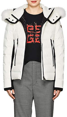 Moncler Women's Lamoura Tech-Crepe Puffer Coat - White