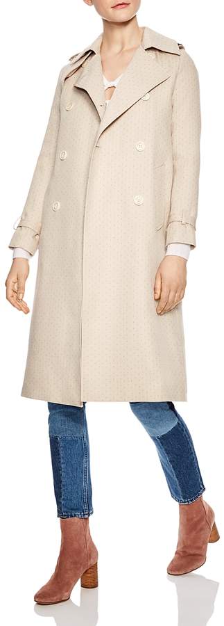 Elkya Printed Double-Breasted Coat