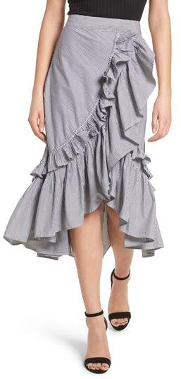 Flounce Ruffle Trim Skirt
