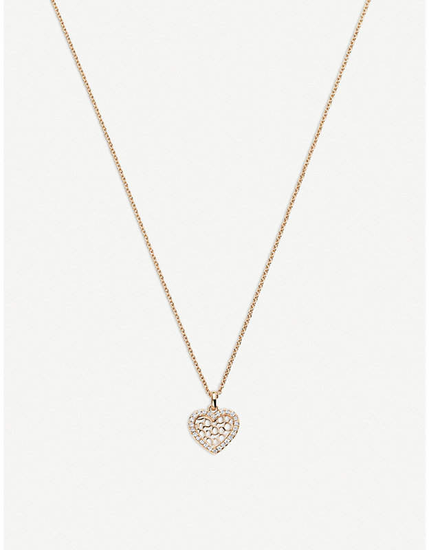 BUCHERER JEWELLERY Infinite Love 18ct rose-gold diamond pendant necklace