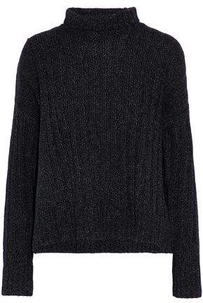 Marled Wool And Cotton-Blend Turtleneck Sweater