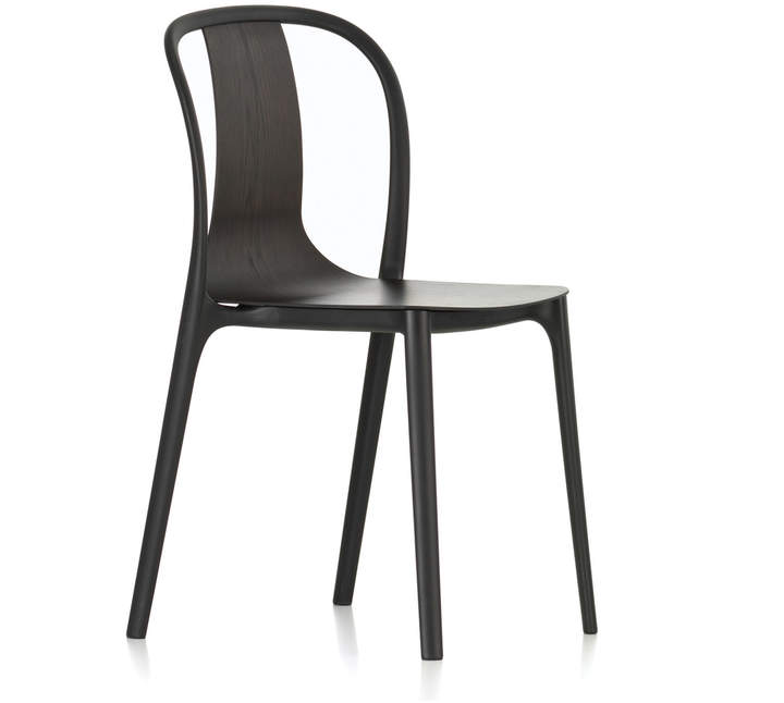 Belleville Chair Wood, tiefschwarz / Esche schwarz