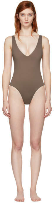Her Line Brown Ester One-piece Swimsuit