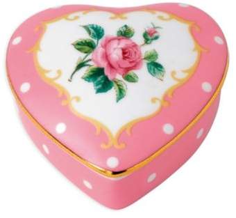Cheeky Pink Heart Trinket Box