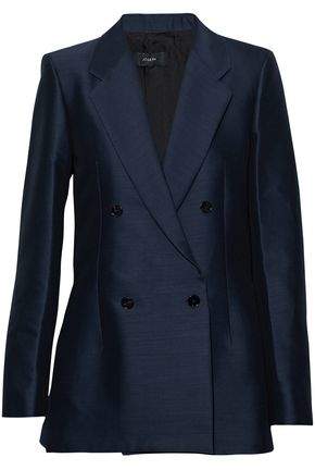 Double-Breasted Cotton And Wool-Blend Blazer