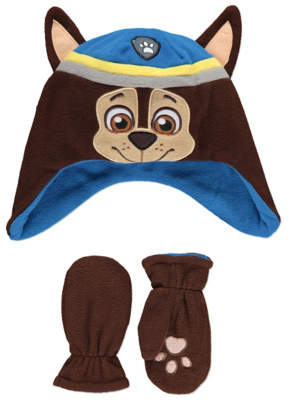 PAW Patrol Chase Trapper Hat and Mittens