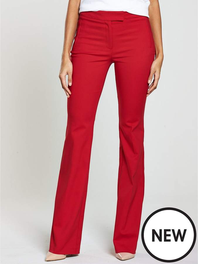 Flare Trouser - Red