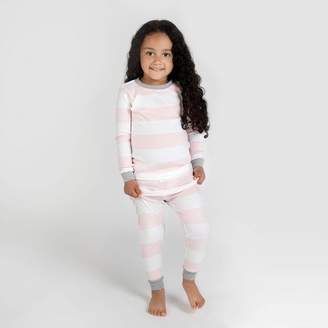 Burt's Bees Baby® Toddler Girls' Rugby Stripe Pajama Set - Pink