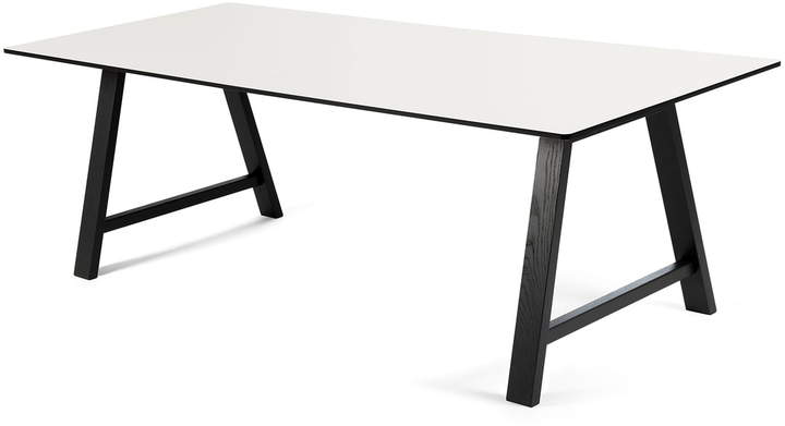 Andersen Furniture - T1 Ausziehtisch 180cm, Eiche schwarz / Laminat Weiß