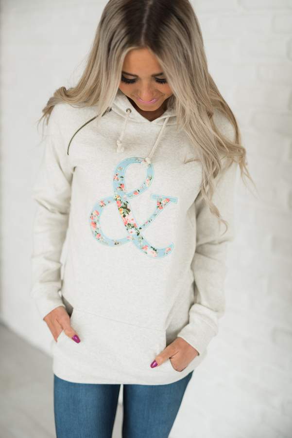 SingleHood Sweatshirt - Oatmeal Ampersand