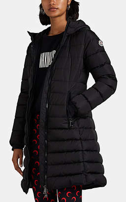 Moncler Women's Talev Leather-Trimmed Down-Quilted Puffer Coat - Black