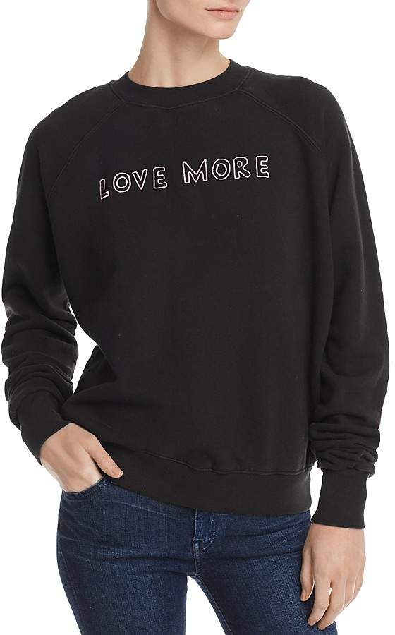 Love More Embroidered Sweatshirt