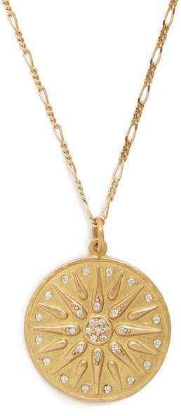 ORIT ELHANATI The Letter M diamond & yellow-gold necklace